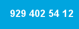 929 402 54 12 929 402 54 12